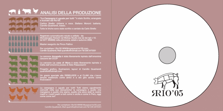 inside of packaging + CD design