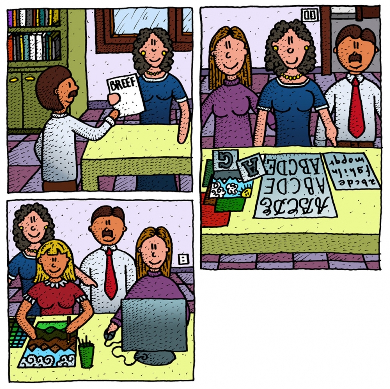 marking pen drawings and digital painting Illustrations