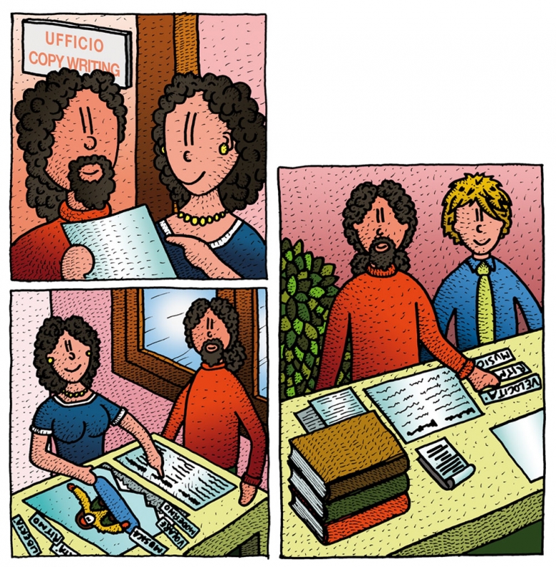 marking pen drawings and digital painting Illustrations